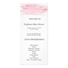 Watercolor Pink Blush And Gold Wedding Program Zazzle Com Wedding Programs Blush And Gold Wedding Program Design