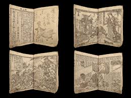 1866 Japanese Shaka Hasso Buddha Samurai Color Illustrated Woodblock Print  2v | Schilb Antiquarian