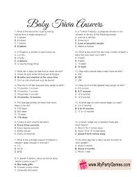 Simple everyday mom hosting a baby shower for a friend or colleague can be fun, but there is no denying it, these events c. Free Printable Baby Trivia Game Answer Sheet Boy Baby Shower Games Baby Facts Disney Baby Shower