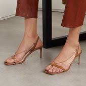 Porte Paire Chain Embellished Leather Slingback Sandals Spring Shoes Trending Shoes Minimal Shoes