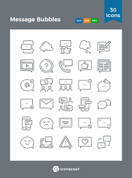Download Message Bubbles Icon Pack Available In Svg Png Eps Ai Icon Fonts Icon Banks Icon Line Web