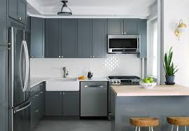 Classic white, cool gray, and silvery stainless steel. 75 Beautiful Farmhouse Kitchen With Gray Cabinets Pictures Ideas July 2021 Houzz