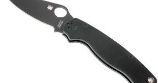 Spyderco Paramilitary 2 Black C81gpbk2 Couteau De Poche Couteau De Poche Couteau Poche