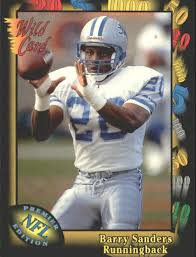 1990 kenner starting lineup cards #nno barry sanders. 1991 Wild Card 89 Barry Sanders Nm Mt