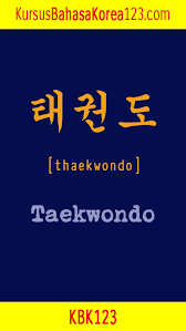 Tulisan Taekwondo Bahasa Korea Bahasa Korea Taekwondo Korea