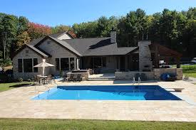 The rectangular pool is incorporated into the deck perfectly. 6in Radius 90 Rectangle Pool Designs Generation Pools