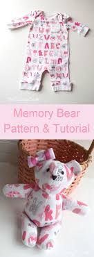 For mine i used fleece because i wanted it to be very soft but you can use the normal animal fur fabric if you want. Baby Clothes Memory Bear Pattern And Tutorial Pacountrycrafts