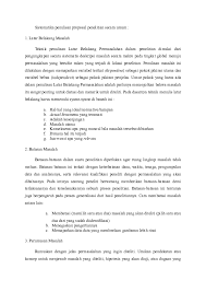Struktur proposal penelitian dan susunan sistematika proposal yang baik dan benar untuk menunjang dalam pembuatan proposal. Doc Sistematika Penulisan Proposal Penelitian Secara Umum Eko Susilowati Academia Edu