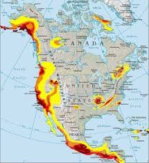 North American Earthquake Fault Lines Map Located In North America Earthquake Fault Lines Earthquake Fault Earthquake