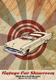 Vintage Car Poster Psd Vintage Cars Car Posters Vintage