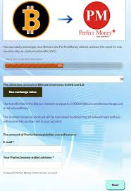 Here the most best exchange rates pm to bitcoin. Learn How To Exchange Bitcoin To Perfectmoney Dollar Unitchange