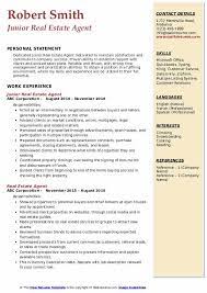 Type of resume and sample, real estate agent job description. Real Estate Agent Resume Samples Qwikresume