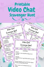 The goal of these games is to have fun and encourage engagement for participants. Fun Video Call Scavenger Hunt Printable For Kids