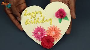 This card was quite a bit of work, but i love how it turned out ! Diy Heart Shaped Birthday Card 8 Steps Instructables