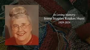 Irene Staples Hunt Obituary