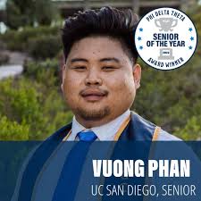 Outstanding Senior of the Year] This year, Phi Delta Theta created new  awards that allowed chapters to recognize outstanding undergraduate members  in each class. Many senior (fourth-year students) members throughout our  organization