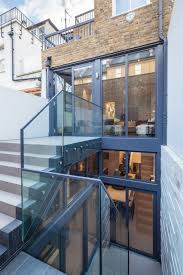 Rear Elevation With Basement Extension And Lightwell Smith Terrace Chelsea Peek Architecture Design Www Peekarchitectu Basement Flat House Basement House