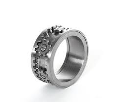 The Gear Ring From Kinekt Design Is A Unique Gift For Stylish Guys Or Girls Susan Said What Gear Ring Jewelry Rings