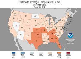 National Climate Report December 2019 State Of The Climate National Centers For Environmental Information Ncei