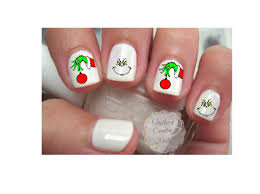 Christmas nails with popular patterns. Amazon Com Cute Christmas Nail Decal Nail Art Fingernail Decals Nail Beauty