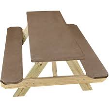 4 3 out of 5 stars 33. Elastic Stretch Picnic Table Cover With Seat Covers Chocolate 3 Pieces Walmart Com Walmart Com