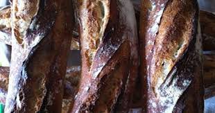 Baguettes Au Levain Sourdough Baguettes Alimentation Levain Miam
