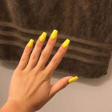 Check out our acrylic nails coffin selection for the very best in unique or custom, handmade pieces from our acrylic & press on nails shops. Yellow Mattte Coffin Acrylic Nails Acrylicnailslong Acrylic Nails Coffin Acrylic Nails Yellow Acrylic Nails
