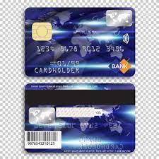 Front and back side template. Premium Vector Realistic Detailed Credit Card Front And Back Side