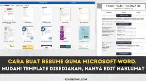 Cara buat resume / curriculum vitae guna microsoft word yang benar ini cara membuat curriculum vitae resume di microsoft word, menggunakan ms word apa saja (2007, 2010, 2013, 2016). 0ff91y7ockqk4m