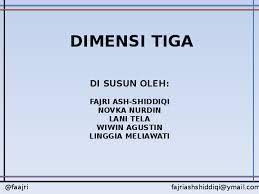 Materi dimensi tiga kelas 12 ppt. Ppt Dimensi Tiga Ppt Fajri Ash Shiddiqi Academia Edu