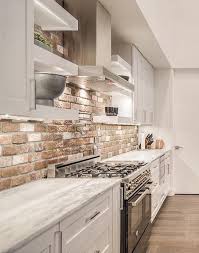 This is an area that's often overlooked but can really pack a punch, especially in an open floor plan. Contemporary Kitchen Design Ideas Open Shelves Kitchen Backsplash Designs Brick Wall Kitchen Brick Backsplash Kitchen