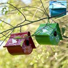 Eva Hand Painted Bird House 1 Kus Yemlikleri Kus Yuvalari Ve Fikirler