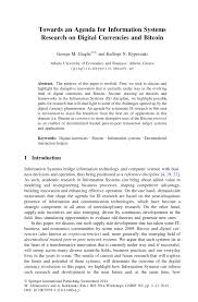Since gaining a level of regulatory oversight of cryptocurrency exchanges in late 2017, austrac has had 456. Pdf Towards An Agenda For Information Systems Research On Digital Currencies And Bitcoin