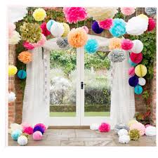 5 Pcs Paper Lantern Honey Comb Balls Tissue Party Wedding Hanging Decoration Paper Flower Ball Pom Pom Decorations Paper Flowers