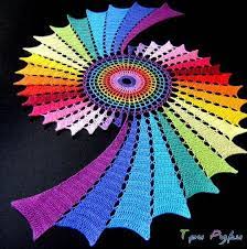 Schemi gratis da realizzare a filet punto croce maglia uncinetto e ricamo. Una Girandola Uncinetto Arcobaleno Uncinetto Modano Uncinetto A Spirale