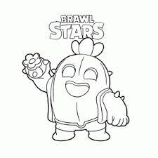 Brawl stars leent zich behalve als spel voor je smartphone en tablet ook goed als inspiratie voor een serie kleurplaten. Brawl Stars Kleurplaat Printen Leuk Voor Kids