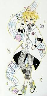 kagamine len white edge by HakuYukihana