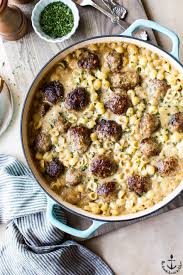 Fully cooked, non smoked and gluten free. Swedish Meatball Pasta Bake The Beach House Kitchen