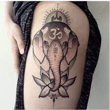 30 Indian Elephant Tattoos Symbolism And Design Ideas Cuded Indian Elephant Tattoo Elephant Tattoos Hand Tattoos For Women