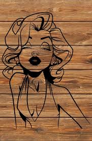 You will receive a total of 13 files: Png Svg Datei Marilyn Monroe Cartoon Vintage Filmstar Etsy