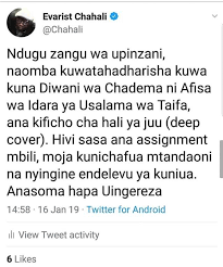 Usalama wa taifa hawaruhusiwi kukamata kazi zake zawekwa wazi bungeni. Arnold Arnoldnjau Twitter