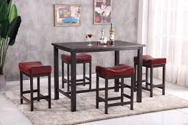 Before choosing chairs, ensure you know the dimensions of your table so the chairs. Rustic Espresso Red Pub Set My Furniture Place