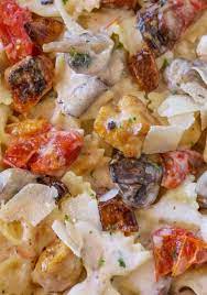 In a roasting pan, combine the broccoli, garlic, chicken breasts, oil, and 2 teaspoons of the salt. The Cheesecake Factory Farfalle With Chicken And Roasted Garlic Copycat Dinner Then Dessert