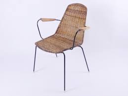 Mid Century Basket Chair Rattan Stuhl Design Gianfranco Legler 50s 50er Stuhl Design Korbsessel Mobel Furniture