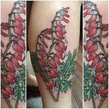 Bleeding Hearts Tattoo By Paul Natale At Tattooed Heart In Glen Burnie Modern Art Tattoos Bleeding Heart Tattoo Heart Flower Tattoo