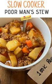 Who Doesn T Love An Easy Slow Cooker Recipe Especially A Recipe One That Is Budget Ground Beef Stew Recipes Ground Beef Crockpot Recipes Crockpot Recipes Beef