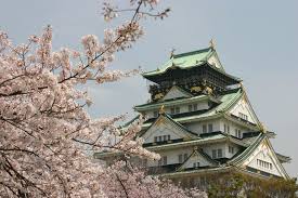 Osaka castle park during the cherry blossom season is an ideal photography spot. Osaka Castle Park