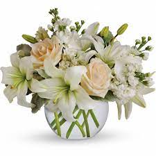 White carnations are a good. Isle Of White Bouquet White Sympathy Flowers