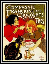Impression D Art Chats Paris Chocolat Annonce Par Bloominluvly Vintage French Posters French Poster Poster Art