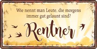 Rentner Metallschild Geschenkexpress Ch
